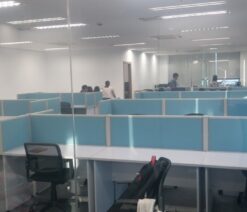 Vách ngăn nhôm nỉ bàn làm việc VNNN-14