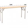 Bàn làm việc chân sắt gấp BOV-1205