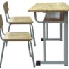 Bàn ghế học sinh gỗ cao su BHSCS3
