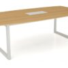 Bàn họp chân ống vuông liền Fami RH2412M-L