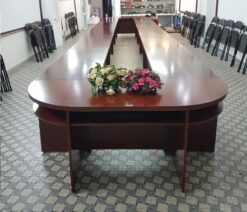 Bàn họp veneer sơn PU BH9017